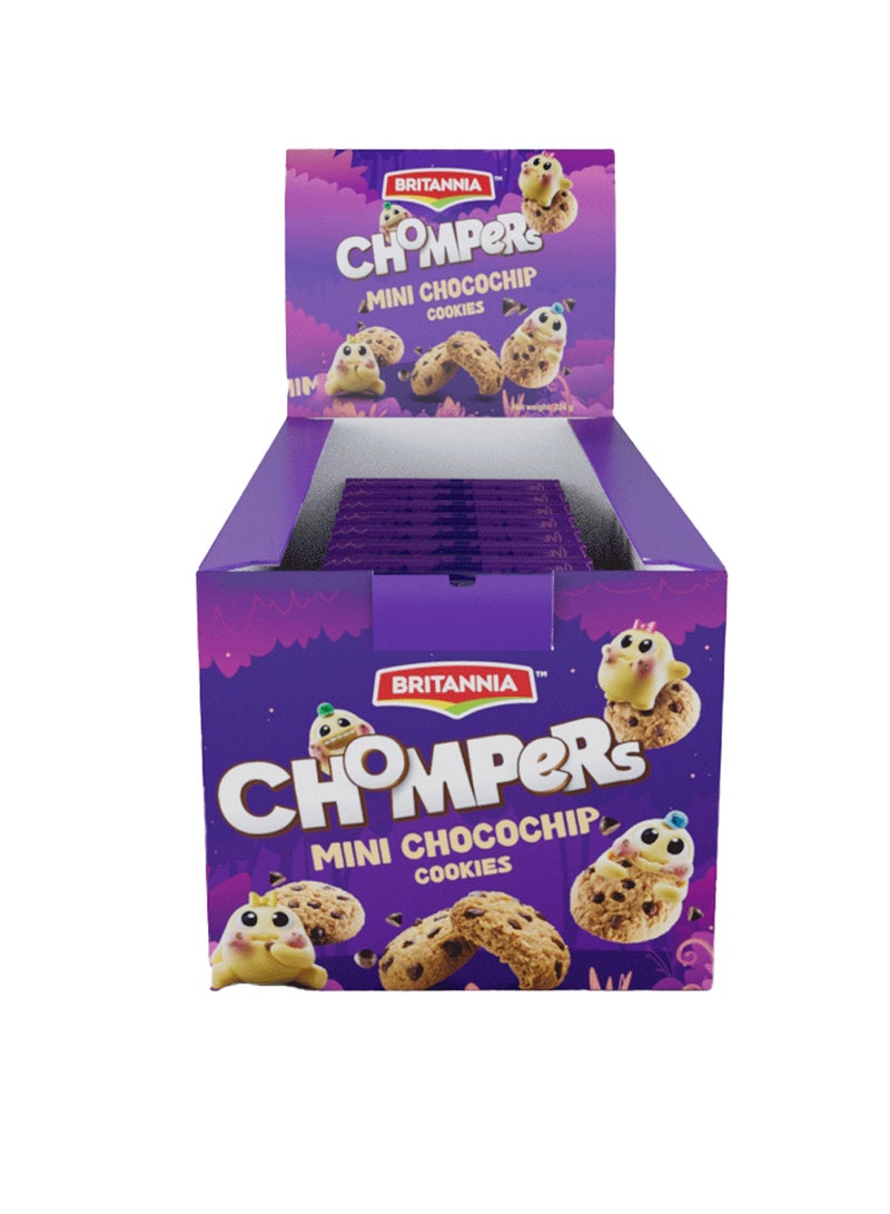 Britannia Chompers Chocochip 8 x 28g  - Image 1