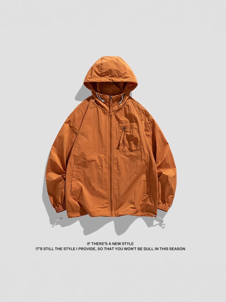 Summer Couple'S Ice Silk Ice Drying Clothes Hooded Men'S Casual Sunscreen Jacket Ultra-Thin Breathable Customization - Image 2