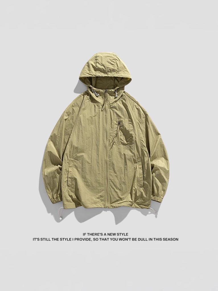 Summer Couple'S Ice Silk Ice Drying Clothes Hooded Men'S Casual Sunscreen Jacket Ultra-Thin Breathable Customization - Image 5