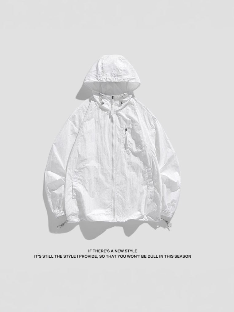 Summer Couple'S Ice Silk Ice Drying Clothes Hooded Men'S Casual Sunscreen Jacket Ultra-Thin Breathable Customization - Image 4