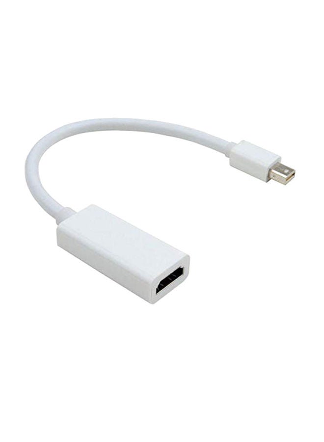 NIBEMINENT Mini Display Port to HDMI Female Adapter Converter Cable For MacBook White 