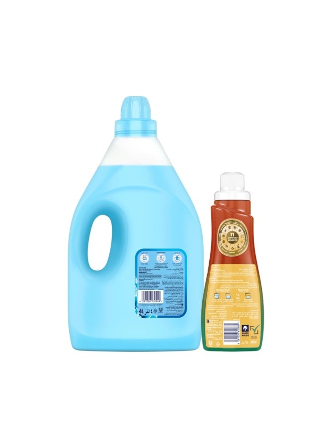 Comfort Spring Dew Dilute Fabric Softner 4L + Concentrate Lily Musk & Caramel 650ml Combo 4L + 650ml - Image 3