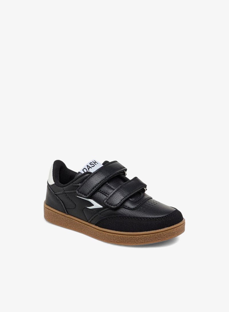 Dash Boys Panelled Sneakers with Hook and Loop Closure - Image 2