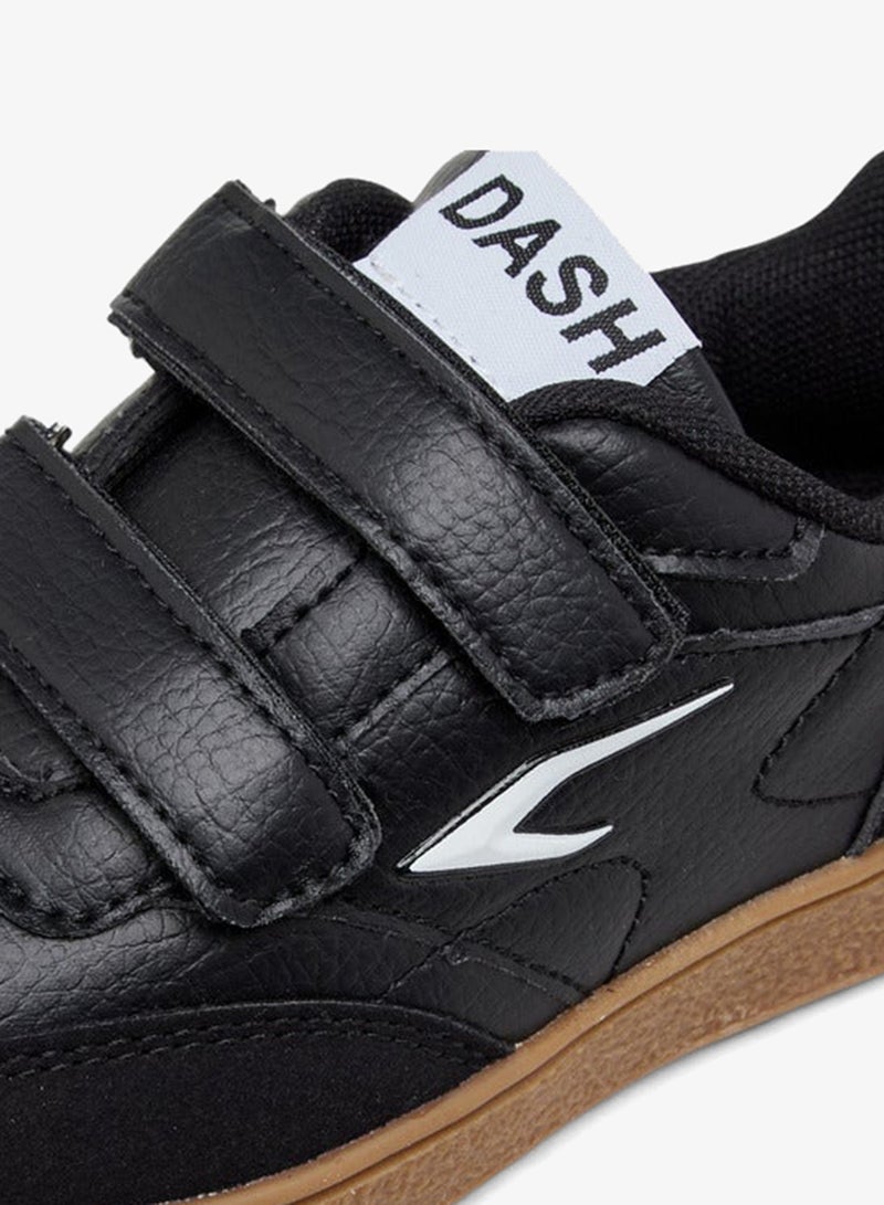 Dash Boys Panelled Sneakers with Hook and Loop Closure - Image 4