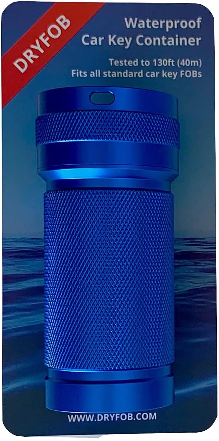 DRYFOB Waterproof Car Key FOB Container, Case, Holder - for Scuba Diving and Watersports. Rugged Aluminum. Rated to 330ft(100m) - Image 1