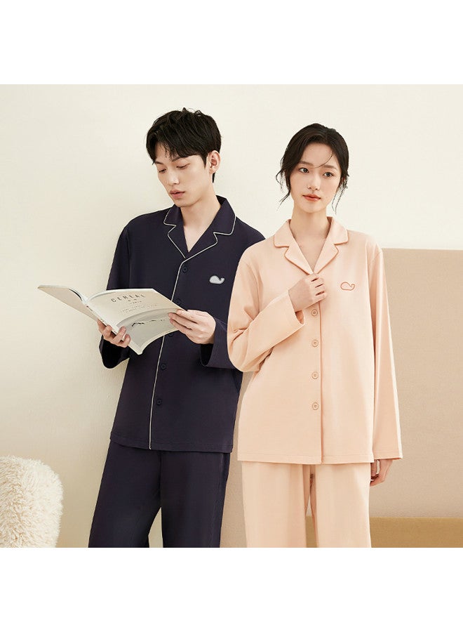 Top melon Braless 100% Cotton】spring And Autumn Women's Cardigan Long-sleeve Loungewear For Outdoor Wear Pure Cotton Pajamas - Image 3