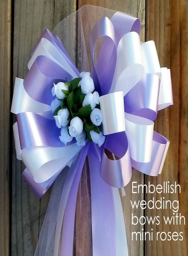 GiftWrap Etc. White Artificial Silk Flower Roses - 12 Mini Bouquets of 12 Rosebuds, 144 Rosebuds Total, Wedding, Reception, Anniversary, Wreath, Bridal Shower - Image 3