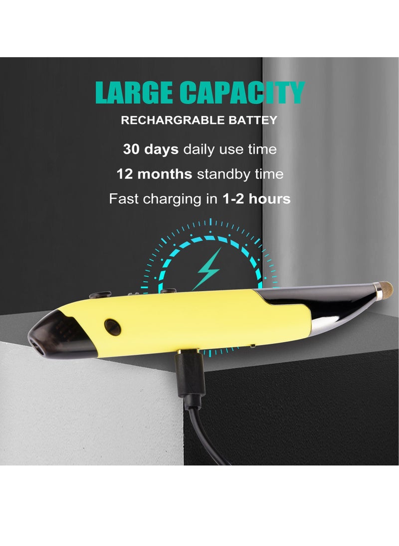 Generic Pen Mouse, Rechargeable Luminous Silent Wireless Mouse, Small Portable Dual Mode Bluetooth Mouse, Lightweight Comfortable Grip Durable Laptop Mouse, (1pc, Grey)  - Image 2