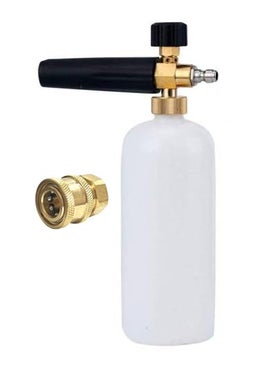 EPITECH MART EPITECH MART Plastic Adjustable Foam Cannon 1 Liter Bottle Snow Foam Lance Brass Thread With 14 Quick Connector Foam Blaster For Pressure Gun 