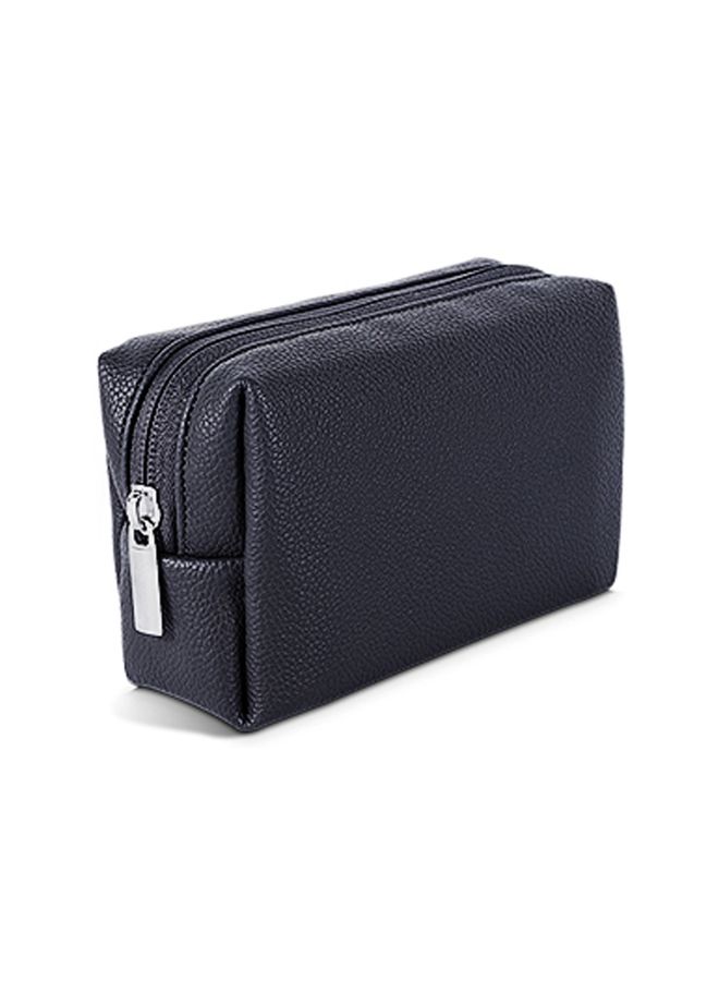 HuHa Leather Power Pack Charger Data Cable Mouse Digital Storage Bag(Black)  - Image 1