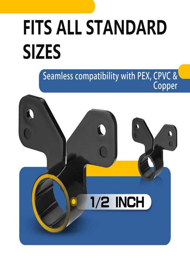 GUOFIS 100PCS GUOFIS Pipe Support Suspension Clamp,1/2-Inch Two Hole Mount Pipe Clamps - Image 2