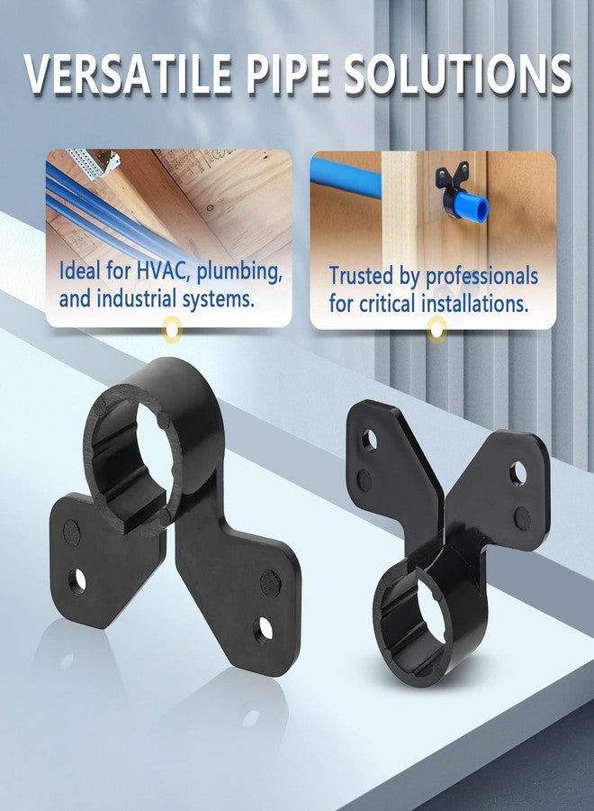 GUOFIS 100PCS GUOFIS Pipe Support Suspension Clamp,1/2-Inch Two Hole Mount Pipe Clamps - Image 5