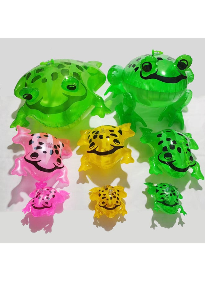 Online Red Frog Balloon Inflatable Frog Luminous Frog Frog Baby Inflatable Toy Mini Frog Manufacturer-Color:Green-Specifications:Foot Pump 1  - Image 2
