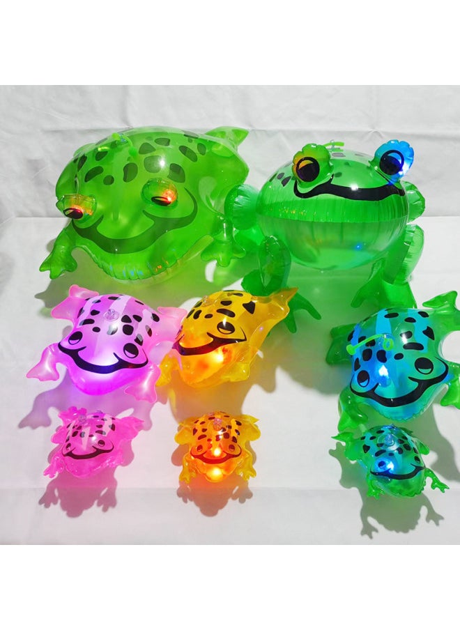 Online Red Frog Balloon Inflatable Frog Luminous Frog Frog Baby Inflatable Toy Mini Frog Manufacturer-Color:Green-Specifications:Foot Pump 1  - Image 3