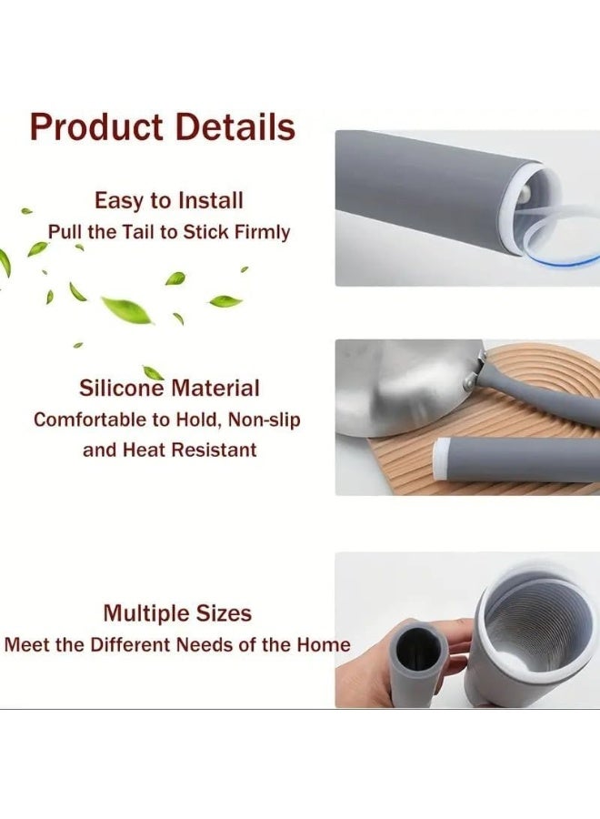 Heat-Resistant Silicone Frying Pan Handle Cover – Non-Slip Protective Grip Sleeve for Metal Cookware Handles - Image 3