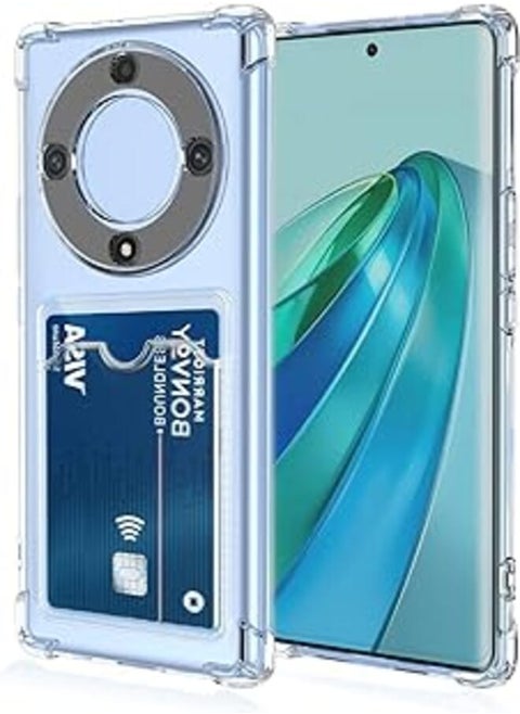 Honor X9A Armor Clear Case Shockproof TPU Card Slot Wallet Case Cover Compatible with Honor X9A