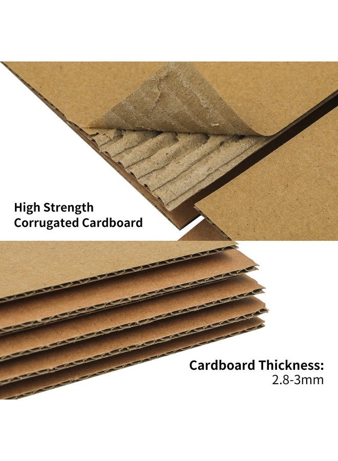 FARRAY Shipping Boxes 4X4X4 Inches (Inner Size) 50 Pack Sturdy Kraft Corrugated Small Cardboard Boxes For Mailing Packingbrown - Image 3