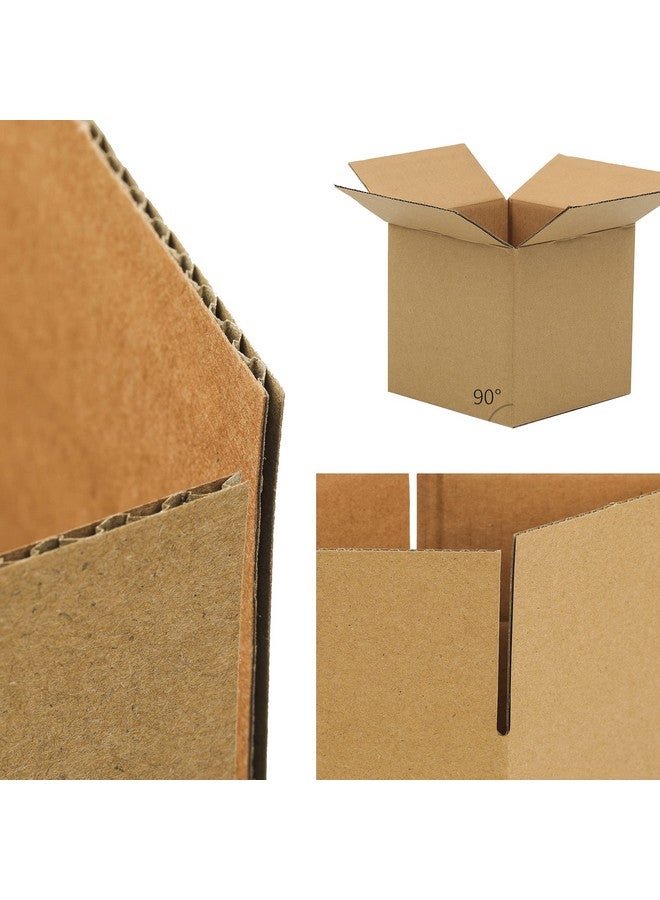 FARRAY Shipping Boxes 4X4X4 Inches (Inner Size) 50 Pack Sturdy Kraft Corrugated Small Cardboard Boxes For Mailing Packingbrown - Image 5
