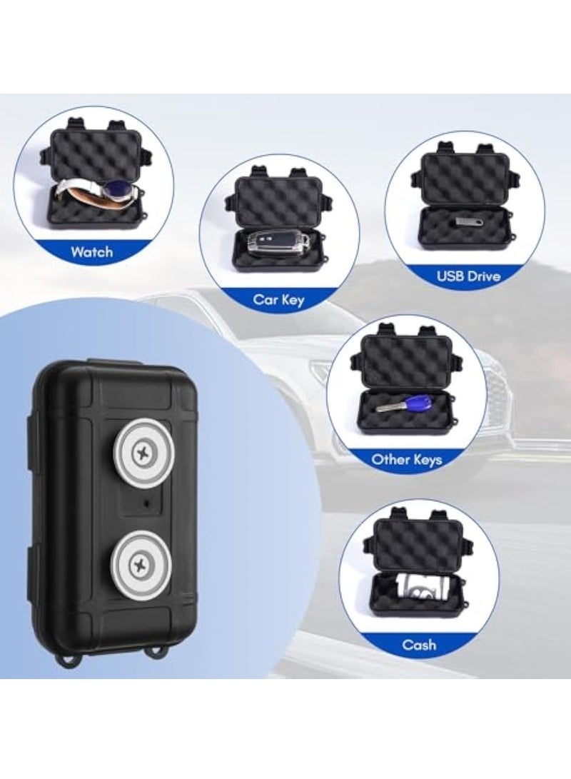 1 Pack Magnetic Key Holder Box - Waterproof  Dustproof Hide a Key Box for Car, Under Car Magnet Key Storage for Home, Outdoor Use - Image 4