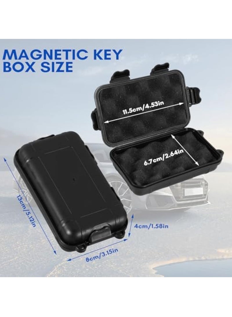 1 Pack Magnetic Key Holder Box - Waterproof  Dustproof Hide a Key Box for Car, Under Car Magnet Key Storage for Home, Outdoor Use - Image 3