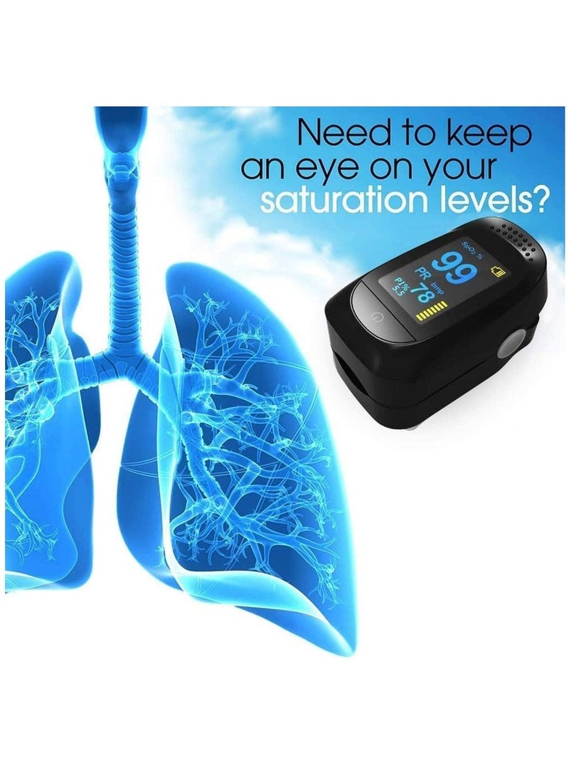 Generic - Bluetooth Fingertip Oximeter Blood Oxygen Saturation Monitorpulse Oximeter Sleep Heart Rate Guardianship Portable Finger Clip Blood Oxygen r Monitor - Image 1