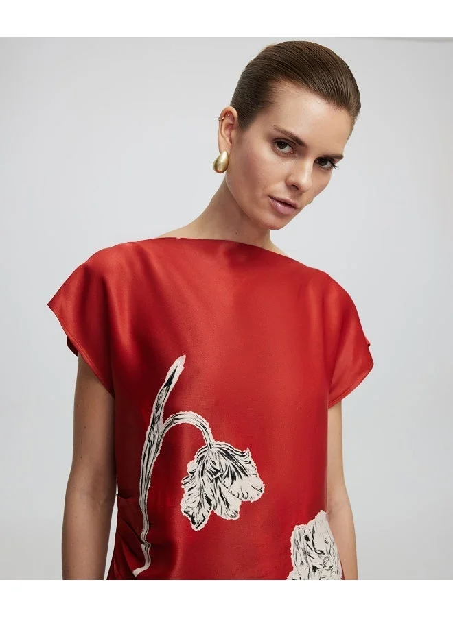 ابيكول بلوزة بطبعة زهور