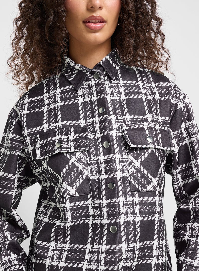 Ginger Plaid Oversize Shacket  - Image 3