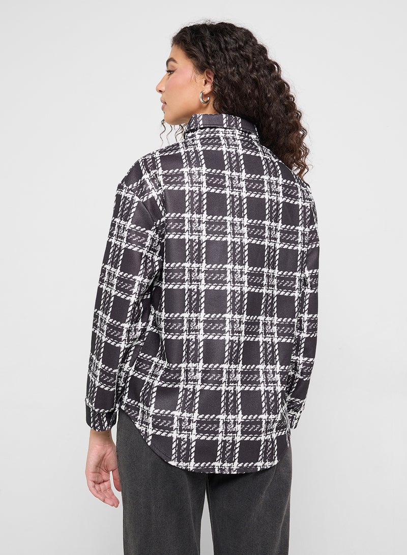 Ginger Plaid Oversize Shacket  - Image 2