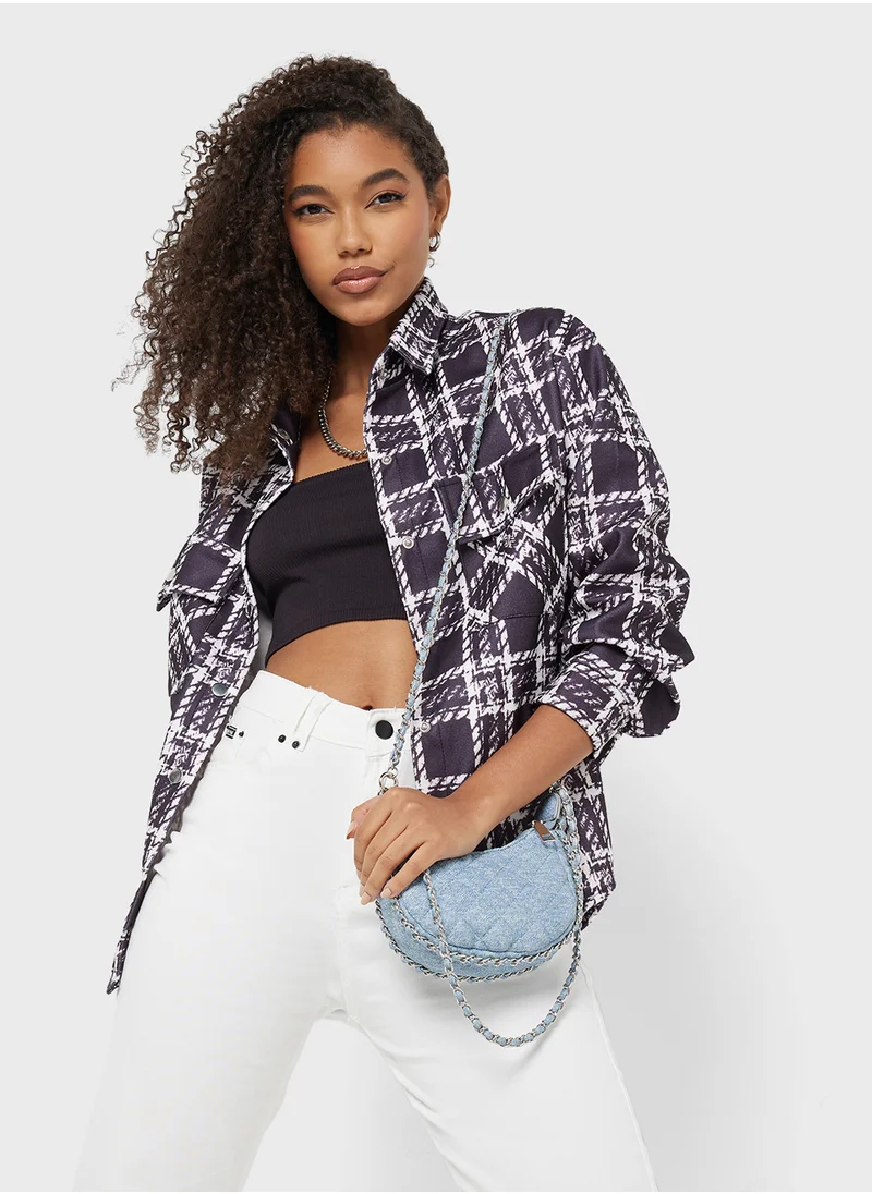 Ginger Plaid Oversize Shacket