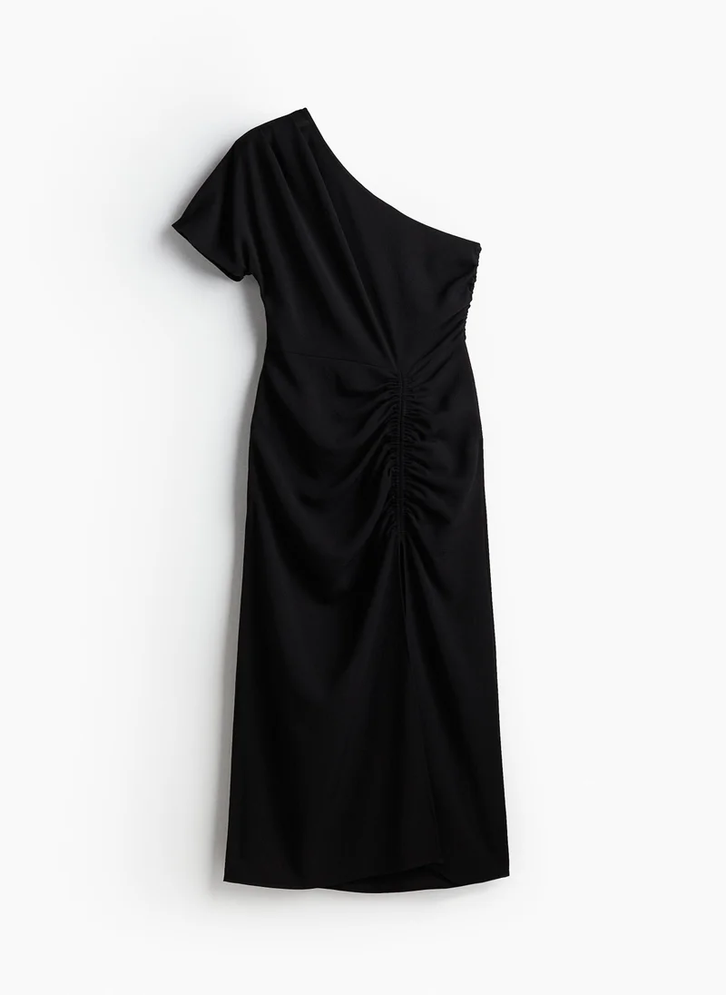 H&M Asymmetric Ruched Dress