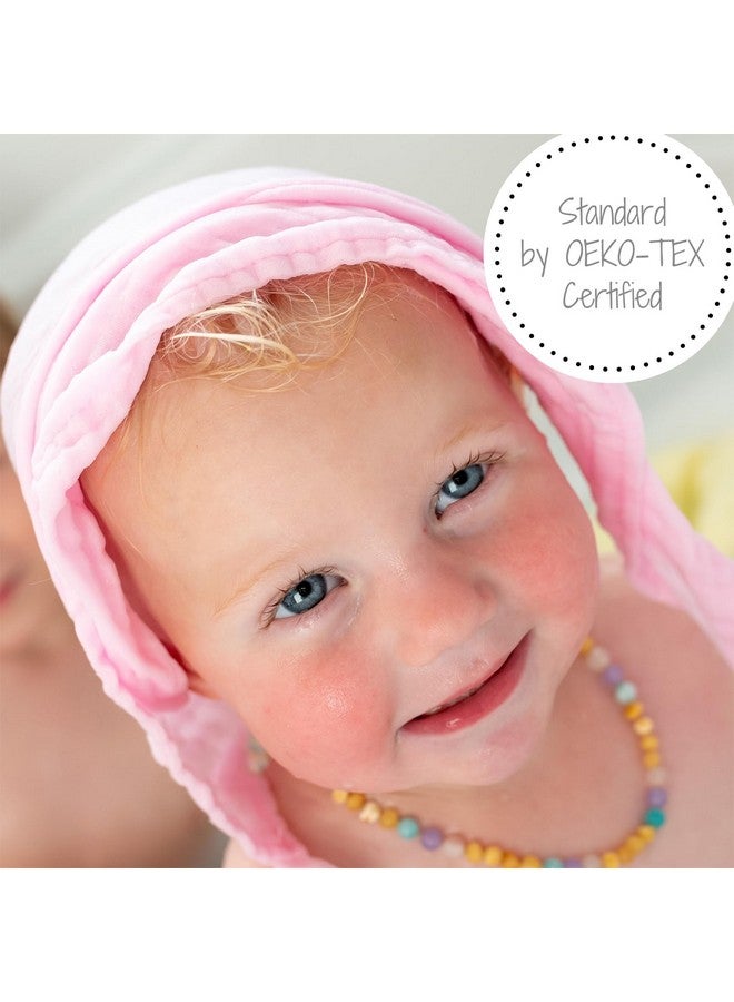 LollyBanks Baby Washcloths, 100% Cotton Kids Washcloths, Large 12 x 12 Inches Soft and Absorbent Muslin Baby Towel for Bath, Burp Cloths, Bibs, Baby Essentials, Registry (Pack of 6 Multi Color) - Image 2