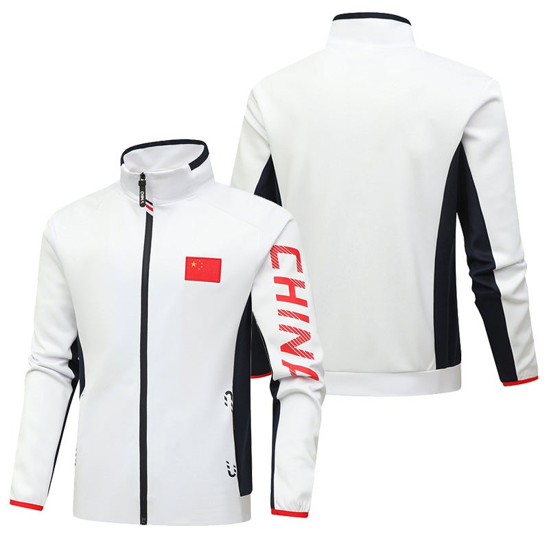 Chinese Team Sportswear Jacket National Flag Top Martial Arts Coach Team Uniform Sports Student Training Uniform Custom-Made - Image 4