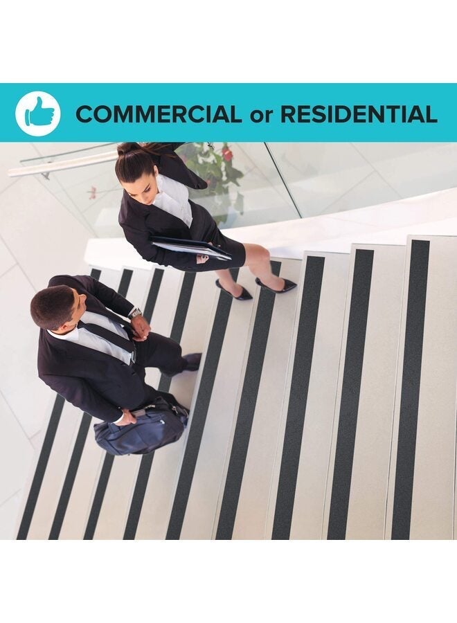 LAMAY Stair Tread Anti-Slip Safety Tape, Black, Non-Slip Tread, High Friction, Strong Grip, Suitable for Stairs, Steps, Indoors and Outdoors - Image 2