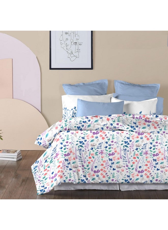 Trident Soft Comfort Bedsheet for Double Bed, 210 TC 100% Cotton Bedsheet, Soft and Breathable, King Size Bedsheet with 2 Pillow Covers - Sussana - Image 2