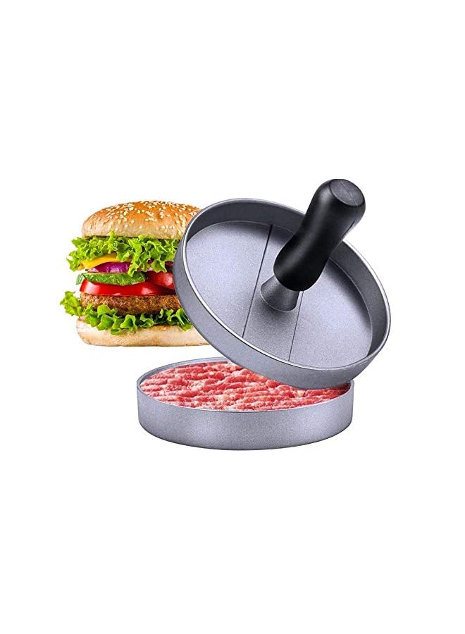 PROMASS Press Aluminum Burger Press, Heavy Duty Non-Stick Hamburger Patty Maker, Perfect Hamburger Mold Ideal For Bbq Grill - Image 2