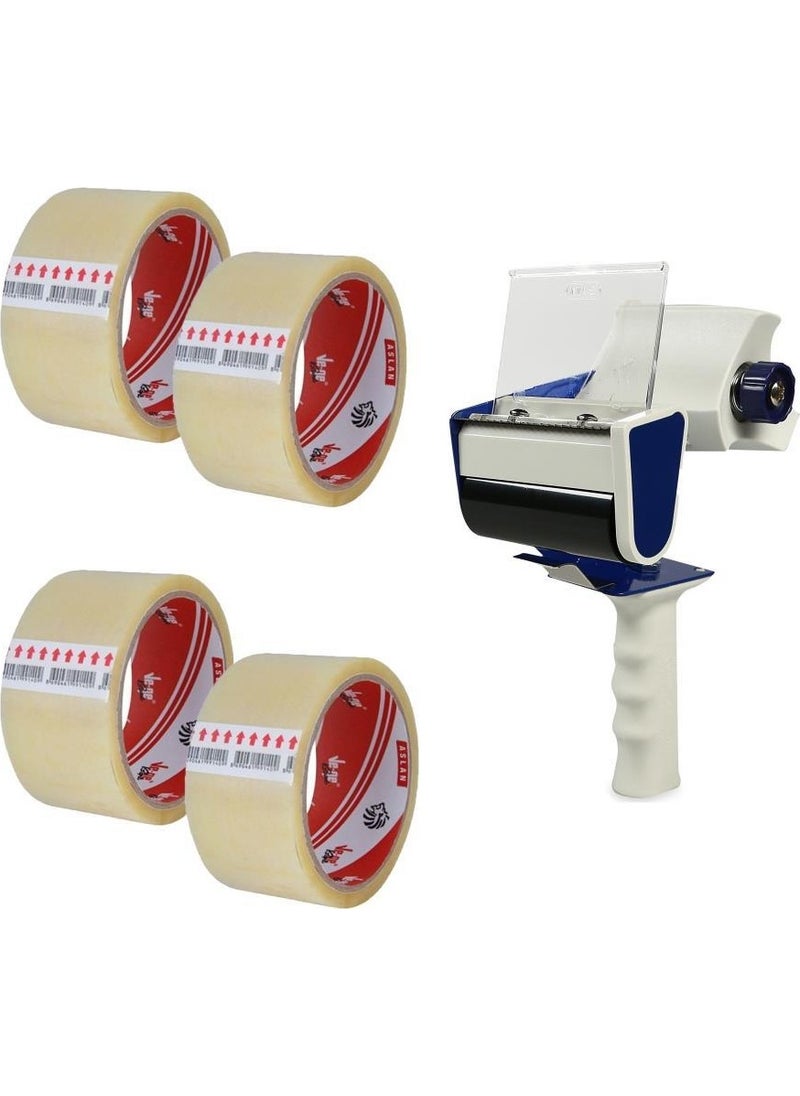 MAS 670 Box Taping Machine + 4 Vege Box Tape 45 x 40 M Aslan 