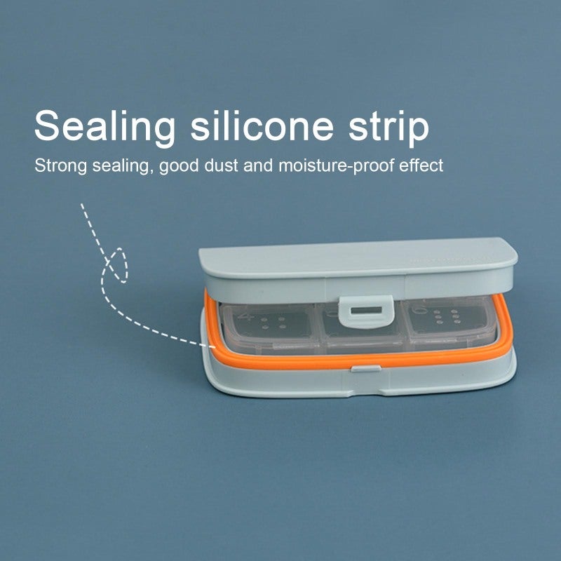 Pill Container: 7-Compartment Compact Design - Durable ABS & EP Material Portable Dispenser for Daily Home Use and Travel Health Management - Image 5