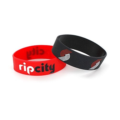 Aminco NBA Portland Trail Blazers Wide Bracelet, 2-Pack - Image 5