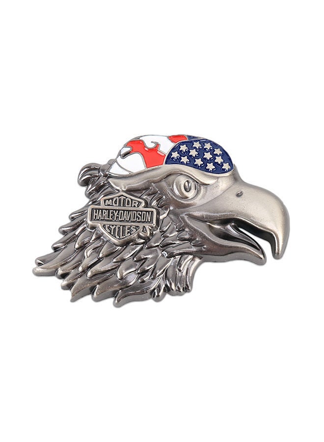 NIBEMINENT Eagle Head Pattern Car Metal Body Decorative Sticker - Image 1