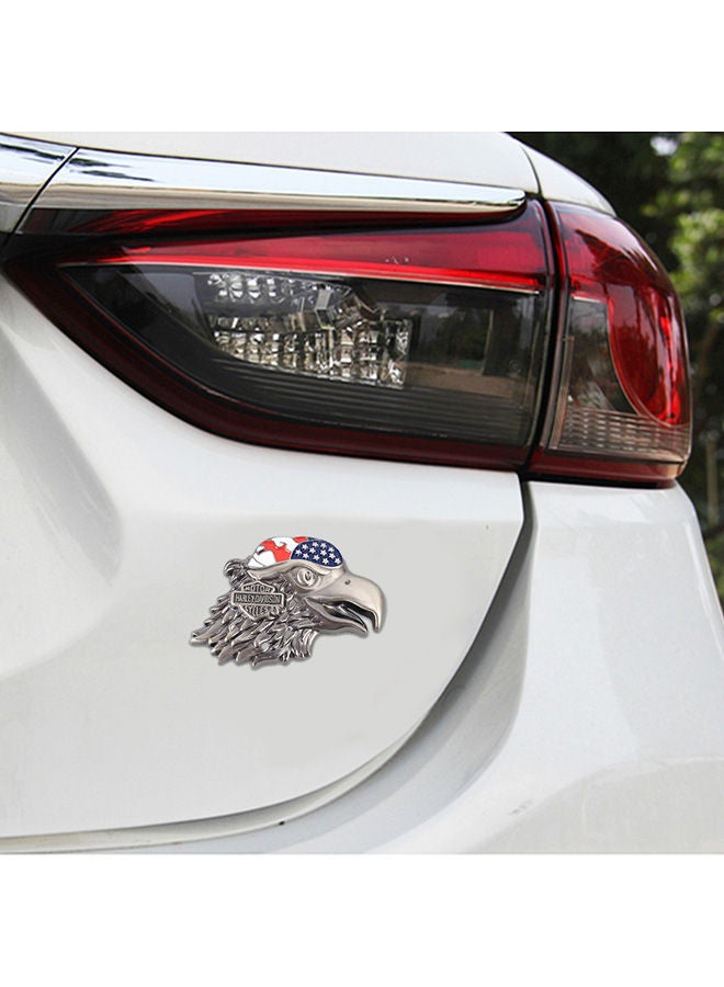 NIBEMINENT Eagle Head Pattern Car Metal Body Decorative Sticker - Image 2