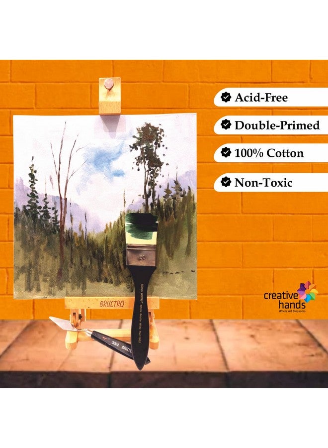 Brustro Artists (18 x 24 Inch) 100% Cotton Canvas Board, Medium Grain, 4 mm Thickness, Pack of 4, Suitable for Oil and Acrylic Paintings - Image 5