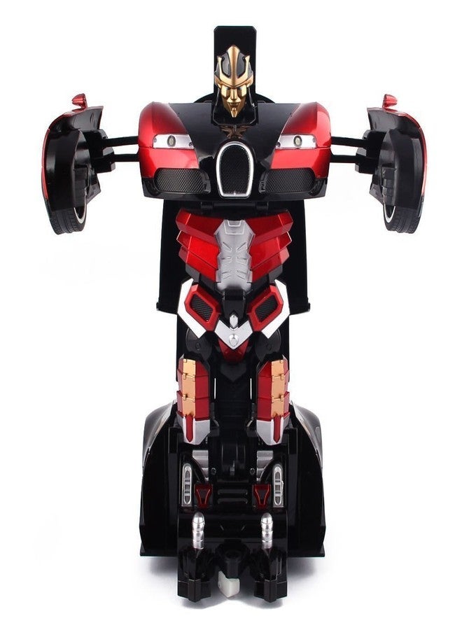 FAMOUS QUALITY® New Look Remote Converting Car to Robot; Robot to Car Toy; with Light and Sound for Kids; Pack of 1 (Red_Blue) - Image 2