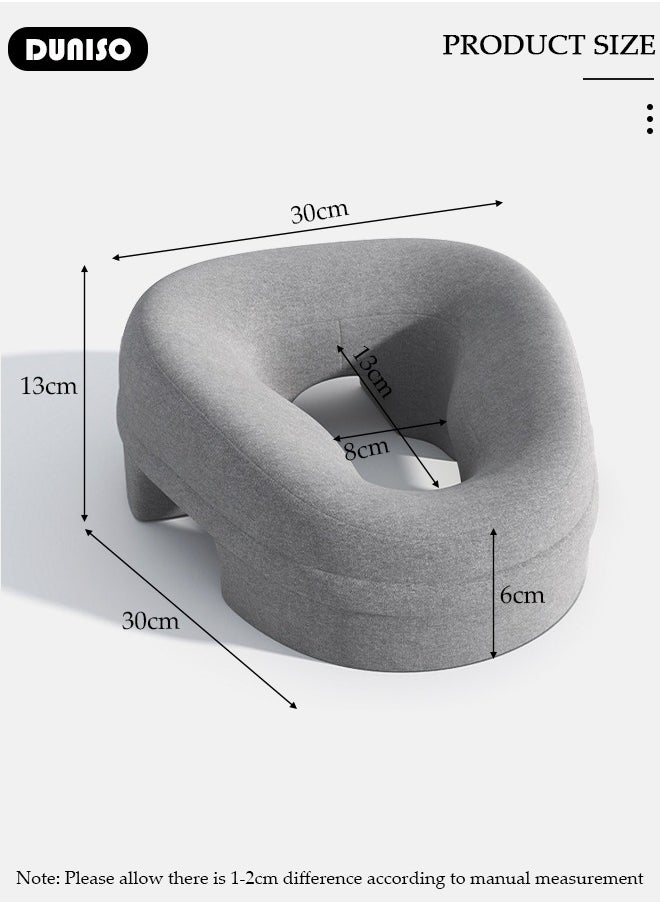 DUNISO Massage Face Pillow, Ergonomic Memory Office Nap Pillow, High Rebound Face Down Pillow for Sleeping, Face Rest Neck Head Cushion for Spa Salon Travel  - Image 4