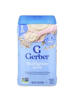 Gerber Gerber, Cereal for Baby, Grain & Grow, 2nd Foods, MultiGrain, 16 oz (454 g)  - Image 1