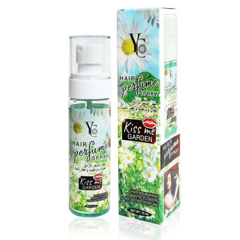 YC Hair Perfumed Spray Long Lasting Kiss me Garden Fragranced With Lavender- 75ml