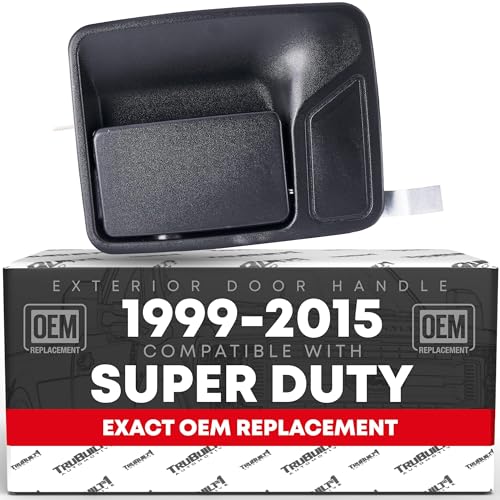 T1A Exterior Front or Rear Passenger Door Handle Compatible with 19992016 Ford F250 F350 F450 F550 F650 Super Duty 0005 Excursion Textured Black OEM 5C3Z2626600AAA F81Z2626600AAB - Image 1