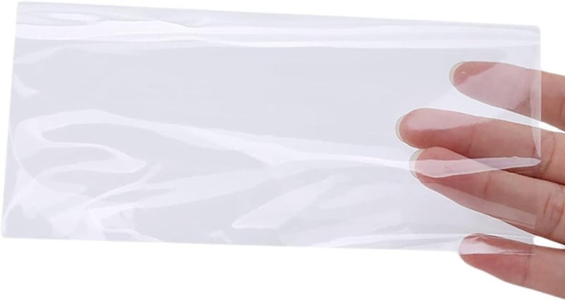 YASUOA YASUOA 100 Pieces Clear Paper Money Holder Paper Money Sleeves Bill Protector Bag Money Collection Display Case Album Banknotes Currency Collection Sleeves Only Plastic Bag  - Image 5