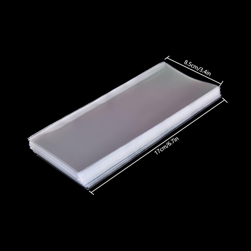 YASUOA YASUOA 100 Pieces Clear Paper Money Holder Paper Money Sleeves Bill Protector Bag Money Collection Display Case Album Banknotes Currency Collection Sleeves Only Plastic Bag  - Image 2