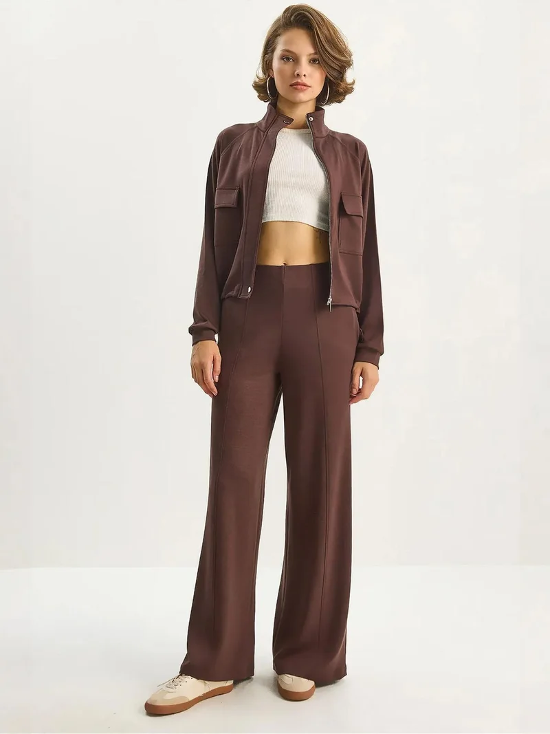 بيانكو لوتشي طقم قطعتين من فيسكوز مخلوط من لوكسي جاكيت وبنطلون