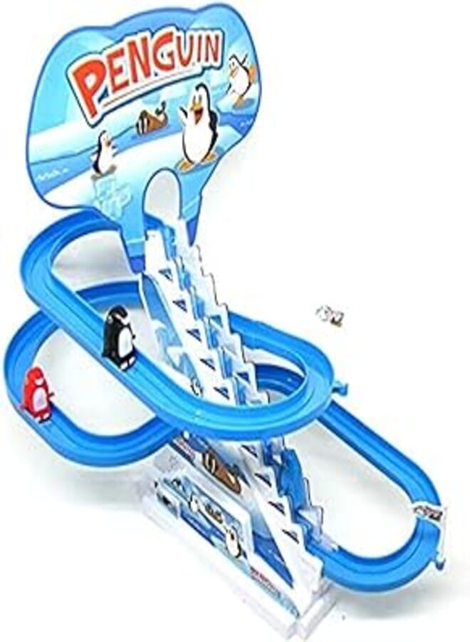 KEESS Penguin Flying Game And Sliding With Amusing Music And Light For Kids - Multi Color 